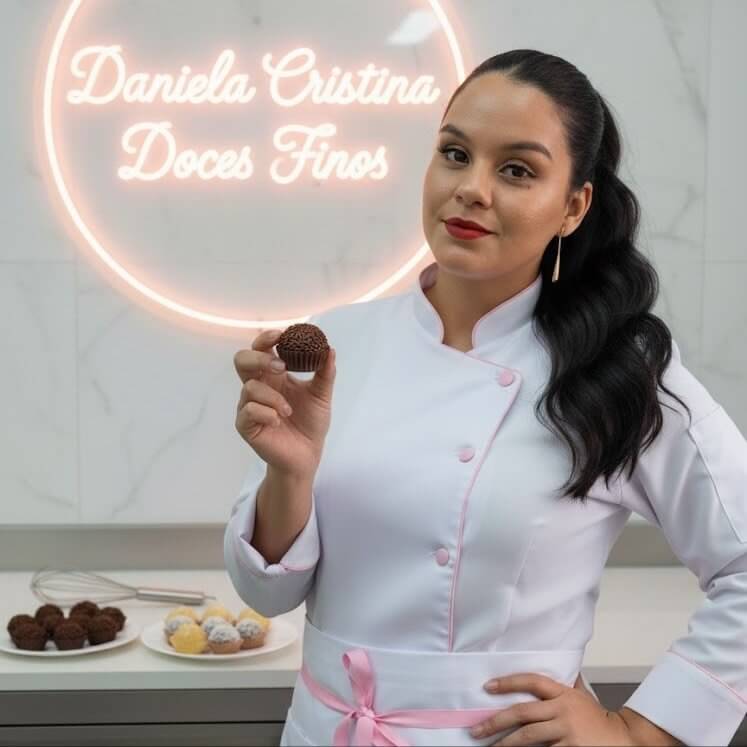 Daniela Cristina, confeiteira da Doces Finos DC em Brasília DF